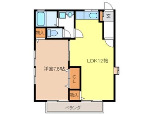 メゾンヤマダの物件間取画像